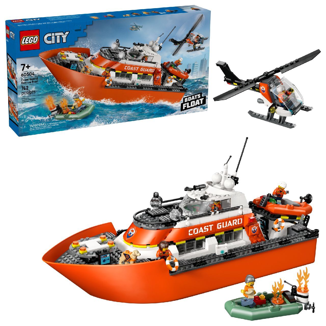 LEGO® Coast Guard Rescue Boat & Helicopter