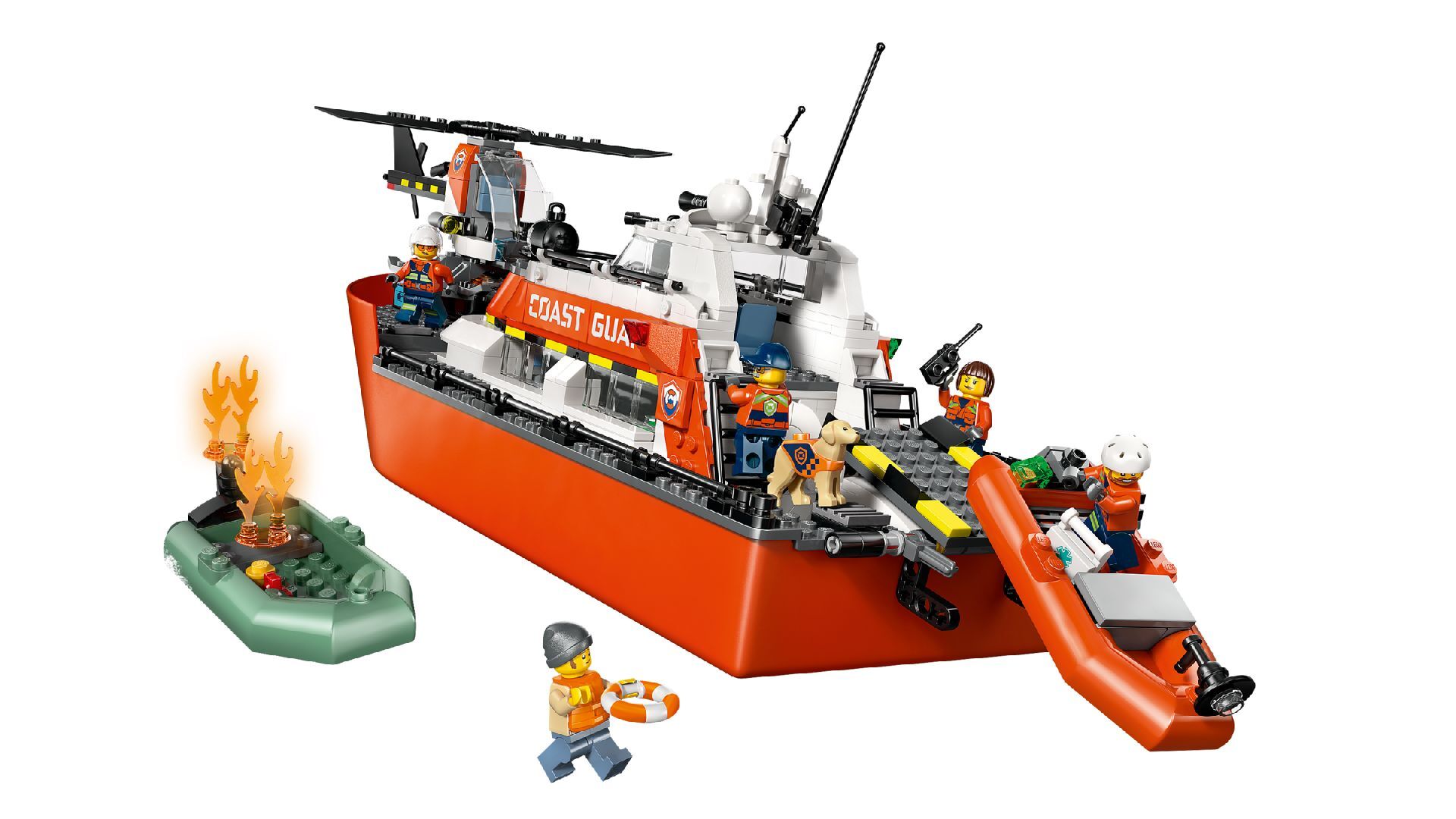 LEGO® Coast Guard Rescue Boat & Helicopter