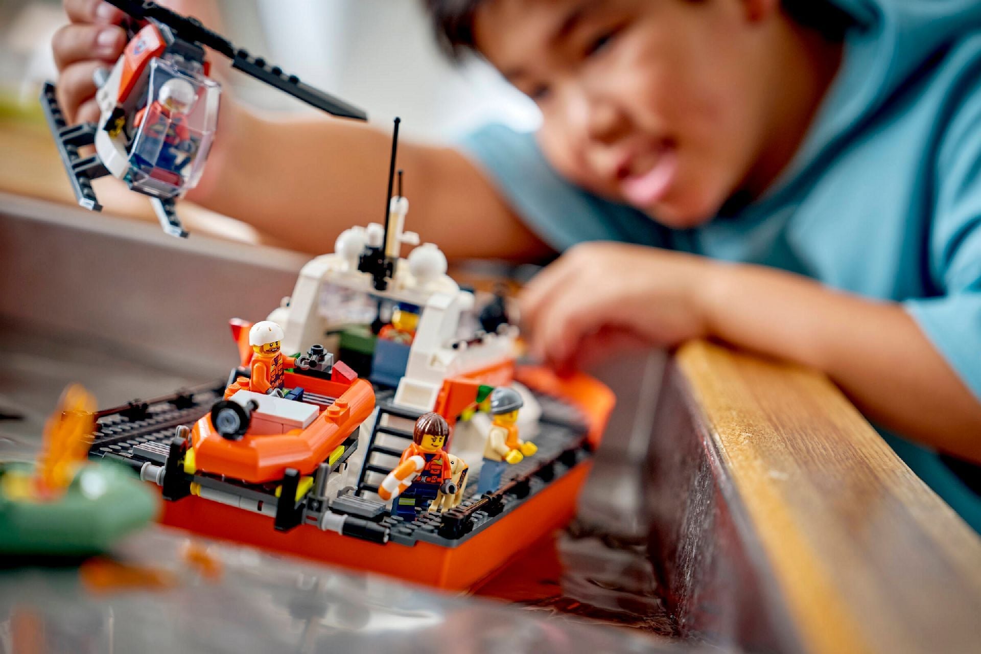 LEGO® Coast Guard Rescue Boat & Helicopter