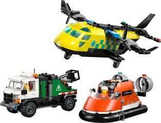 LEGO® Airplane, Service Truck & Hovercraft Remix