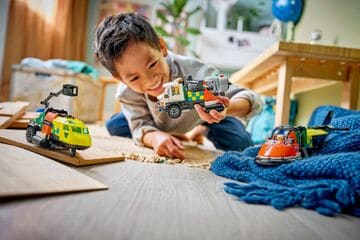 LEGO® Airplane, Service Truck & Hovercraft Remix