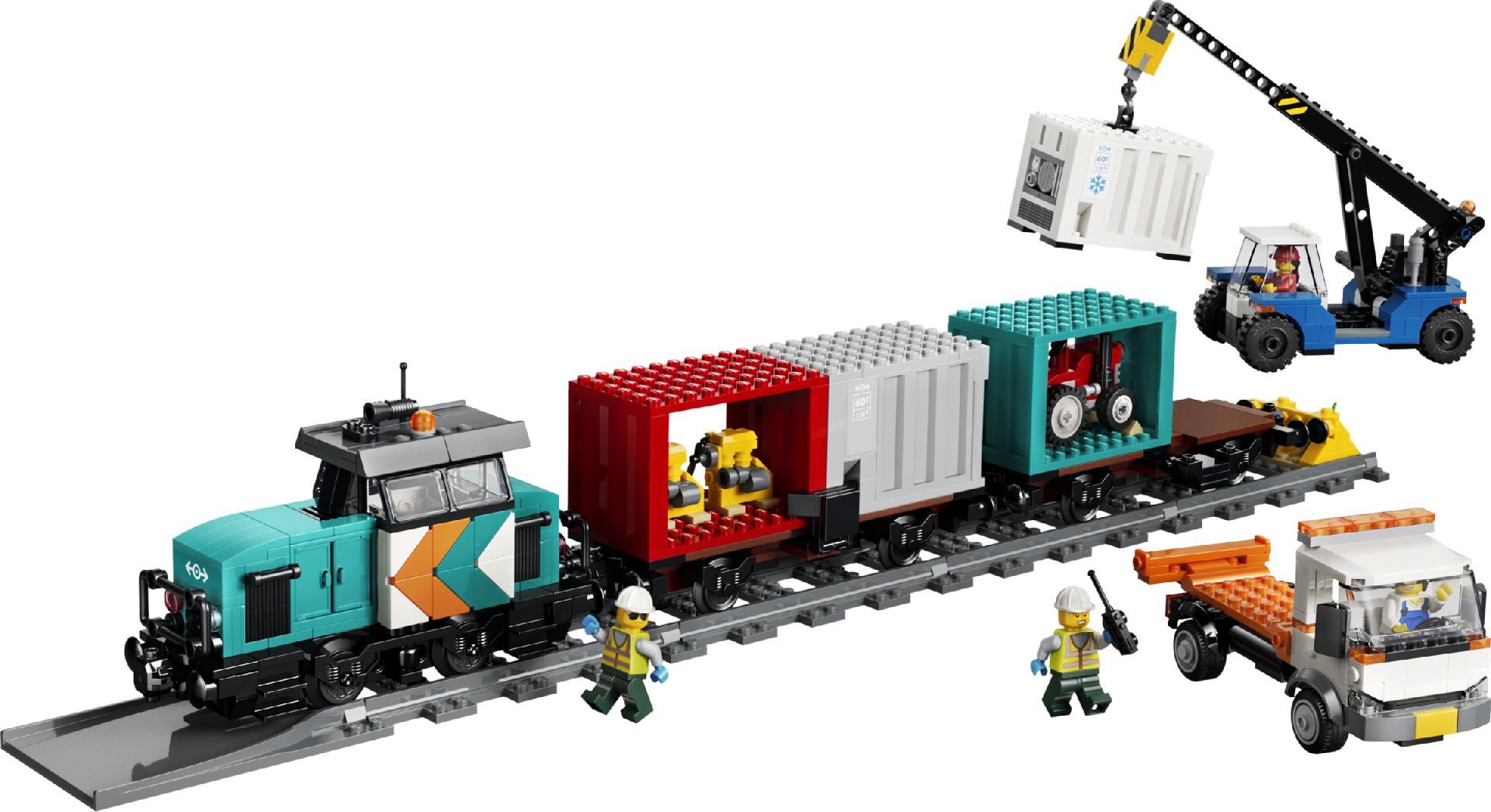 LEGO® Harbor Freight Train with Crane & Truck