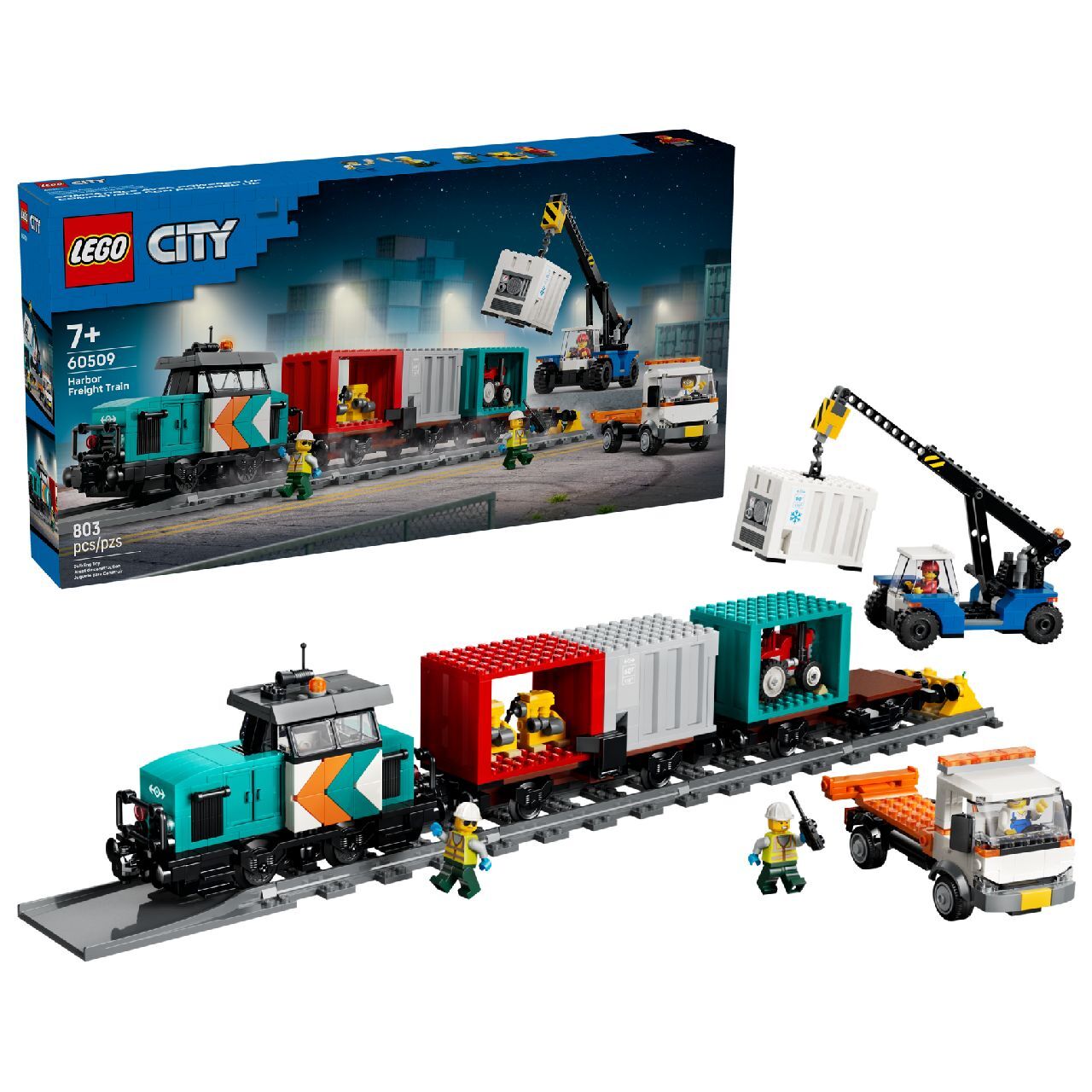 LEGO® Harbor Freight Train with Crane & Truck