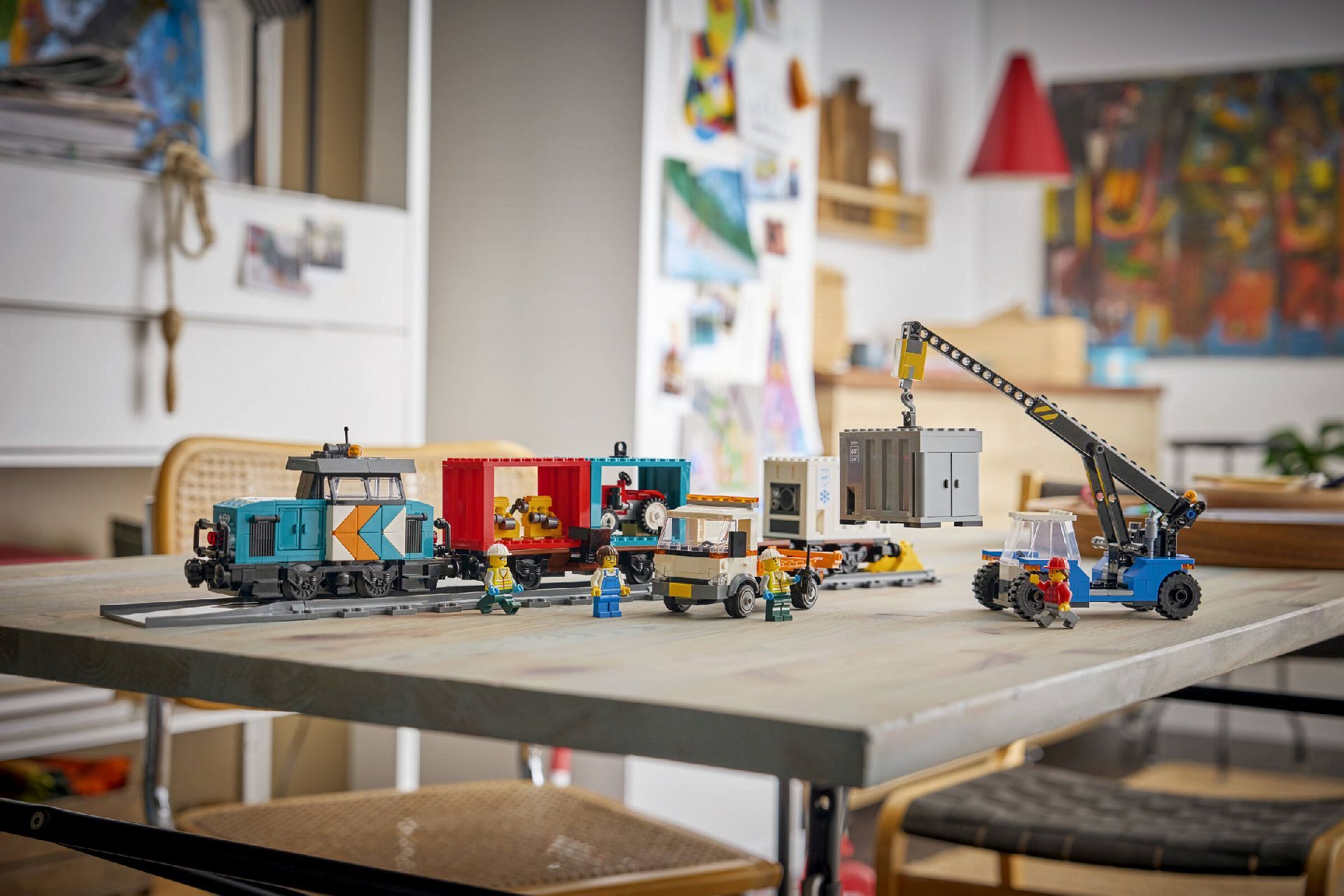LEGO® Harbor Freight Train with Crane & Truck