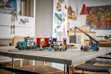 LEGO® Harbor Freight Train with Crane & Truck