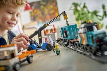 LEGO® Harbor Freight Train with Crane & Truck