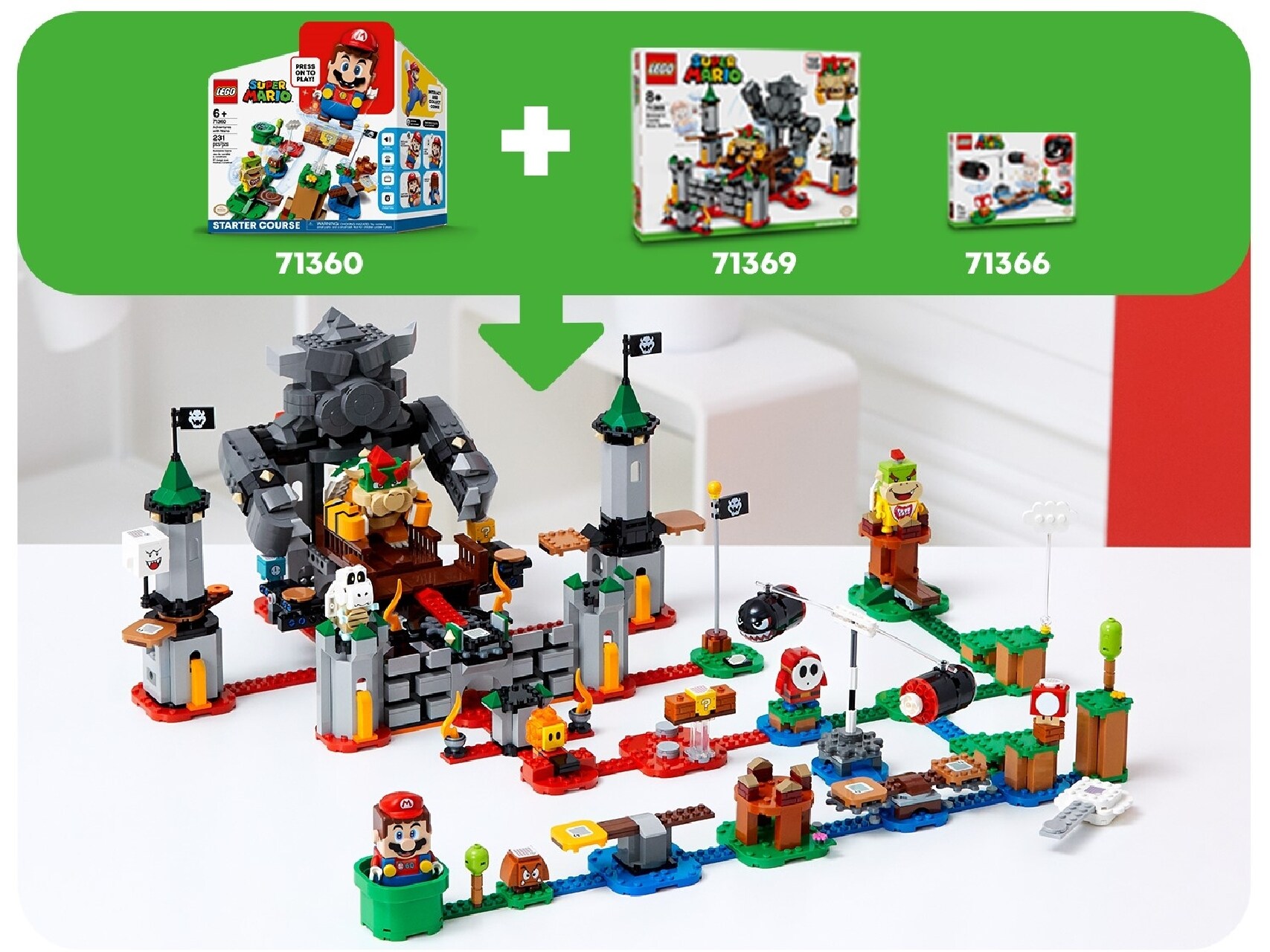 LEGO® Super Mario™ Bowser's Castle Boss Battle Expansion Set