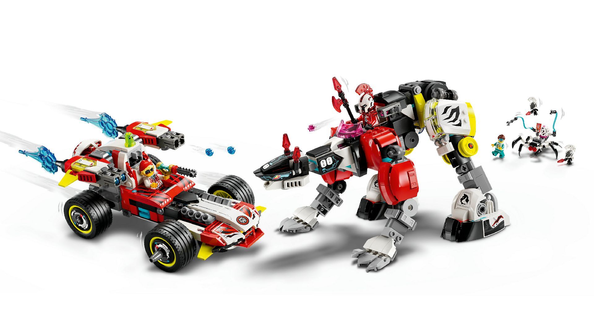LEGO® Cooper's Tiger Mech & Zero's Hot Rod Car