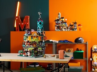 ليغو نينجاغو مجموعة بناء منزل حدائق المدينة