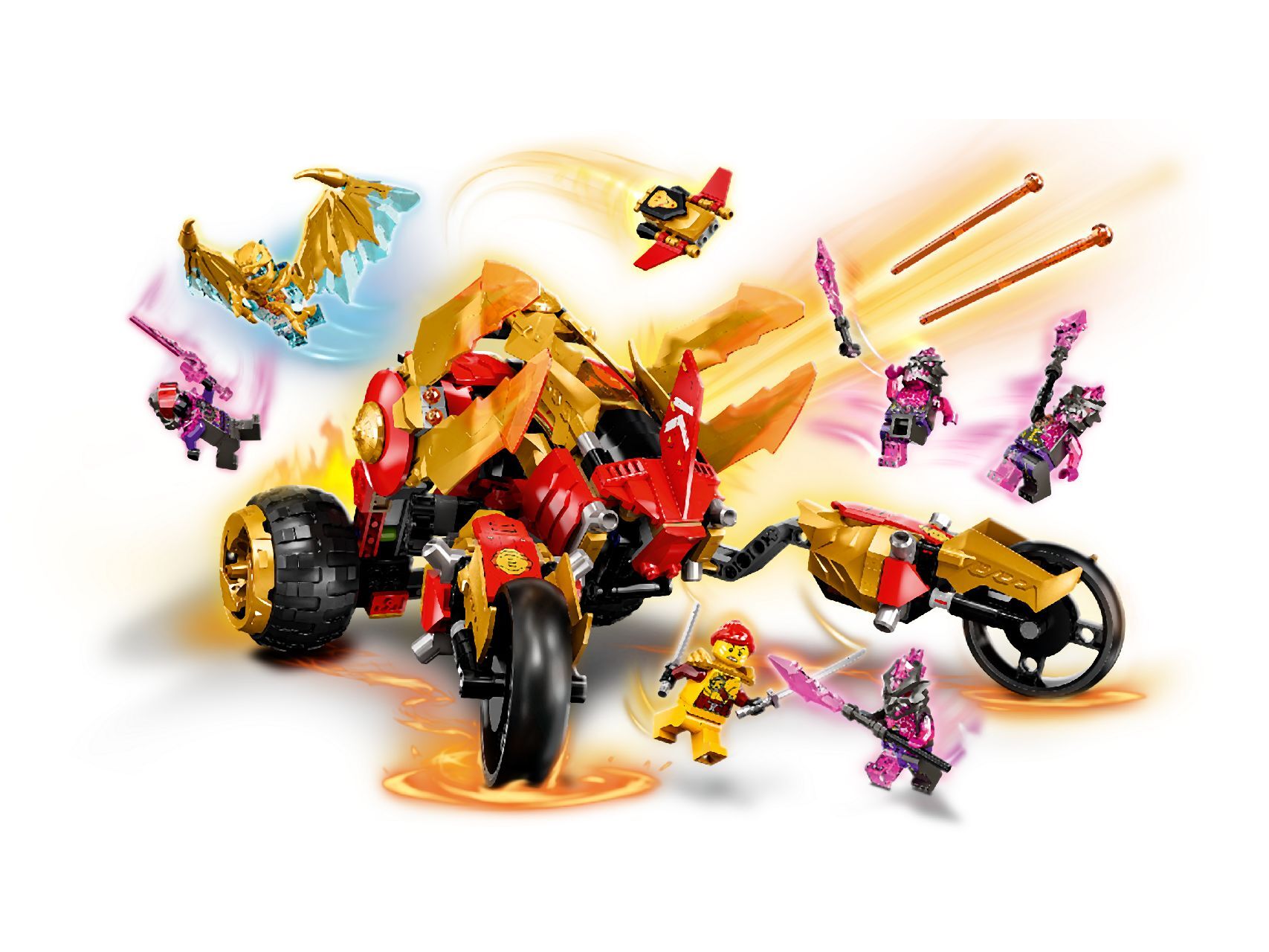 LEGO® Kai’s Golden Dragon Raider