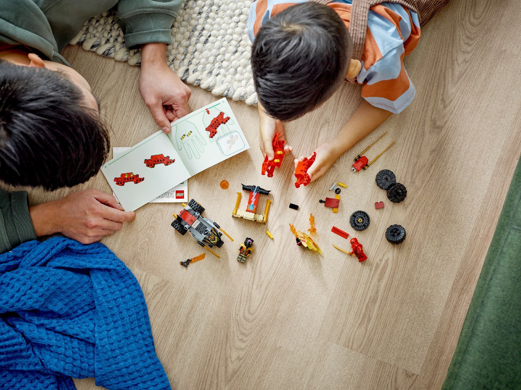 LEGO® Kai and Ras's Car and Bike Battle