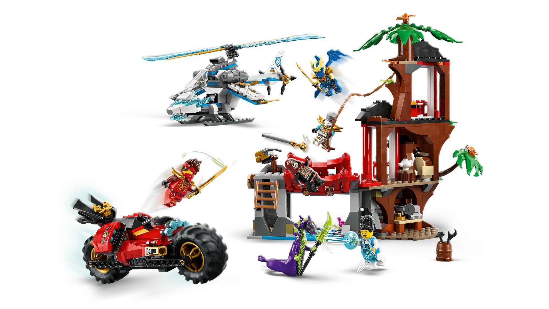 LEGO® Ninja Vehicle Tree House Battle