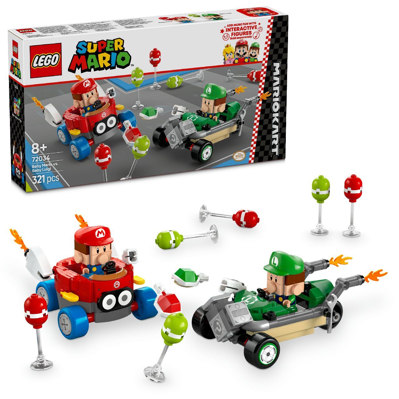 Mario Kart™ – Baby Mario بمواجهة Baby Luigi من LEGO®