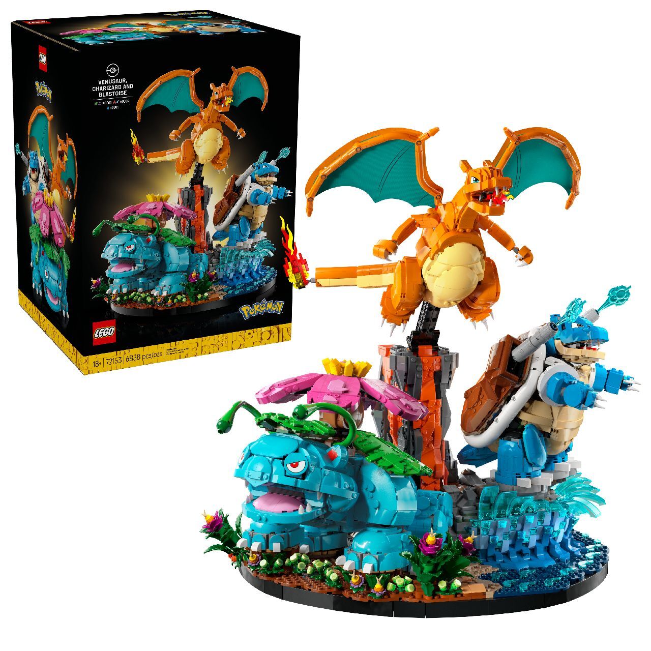 LEGO® Venusaur, Charizard and Blastoise