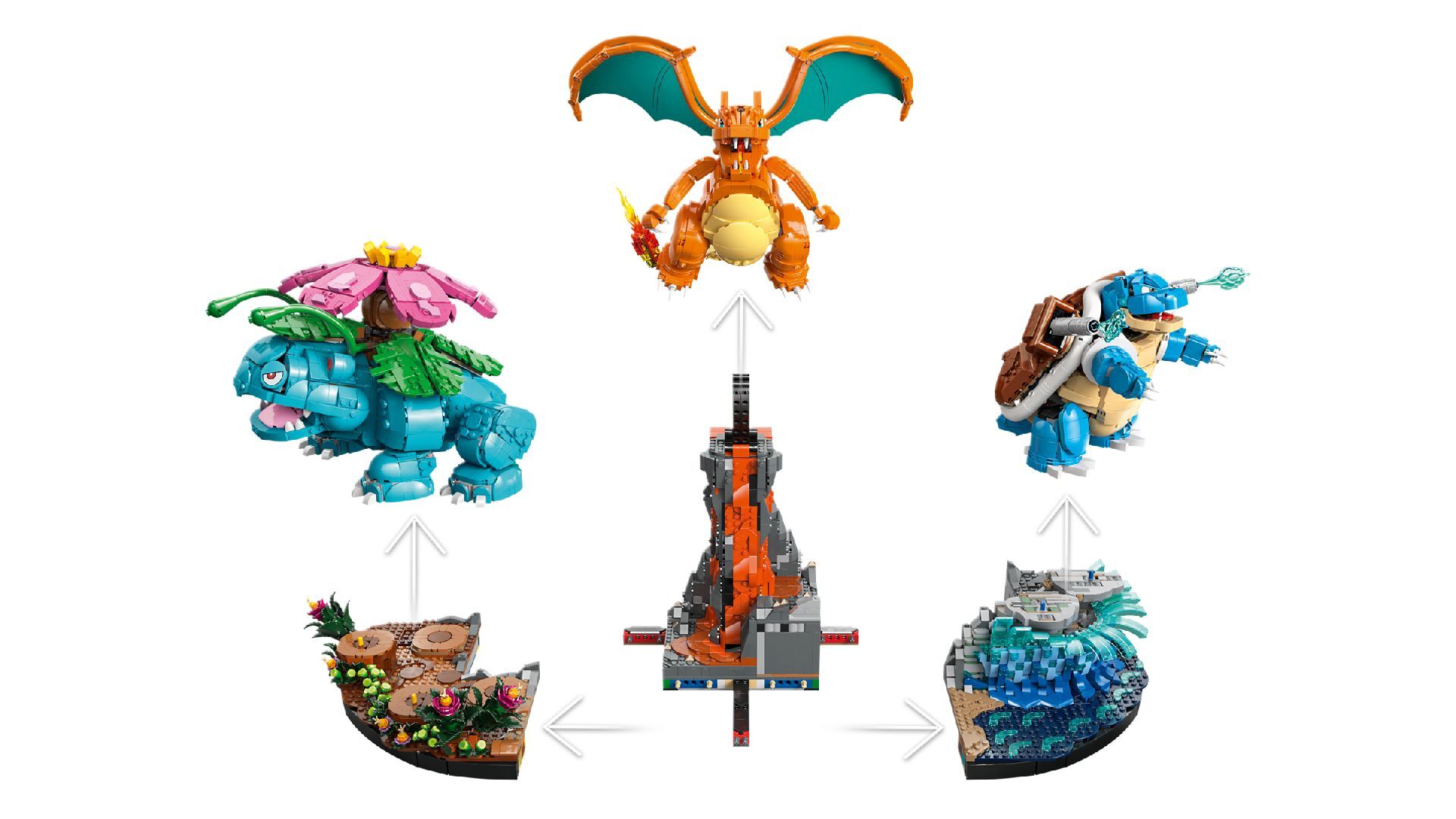 LEGO® Venusaur, Charizard and Blastoise