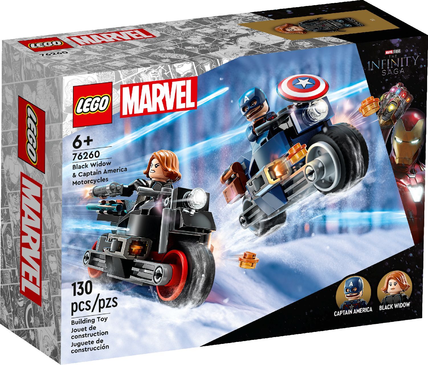 LEGO® Black Widow & Captain America Motorcycles