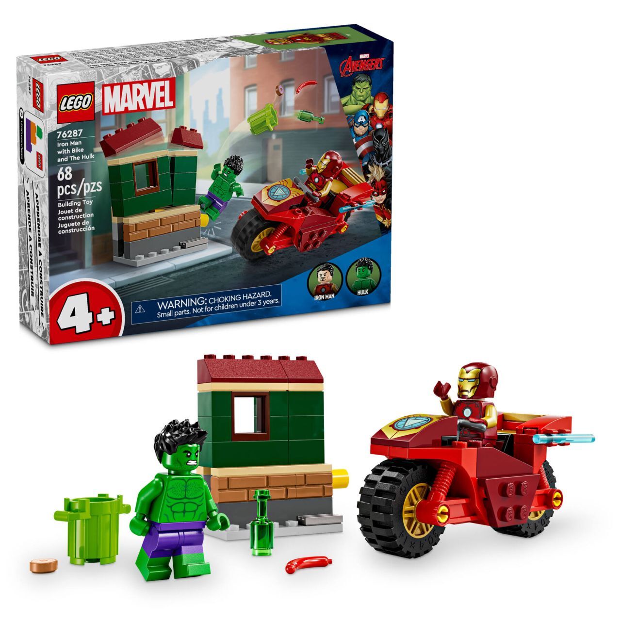 LEGO® Iron Man with Bike and The Hulk