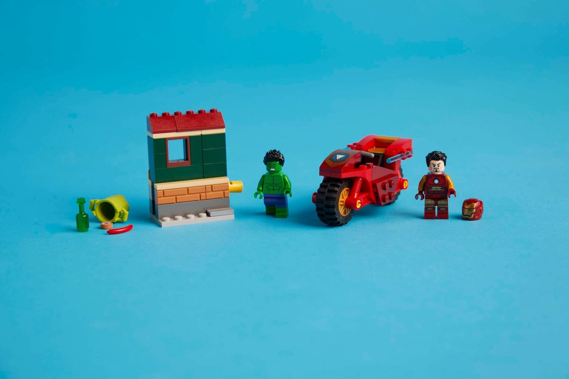 LEGO® Iron Man with Bike and The Hulk
