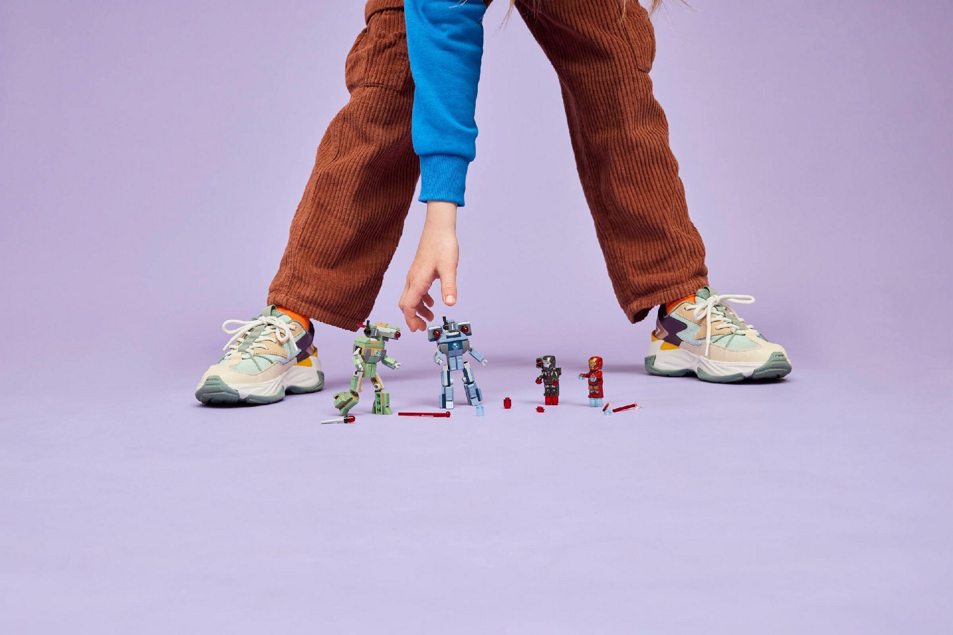 LEGO® Iron Man & War Machine vs. Hammer Drones