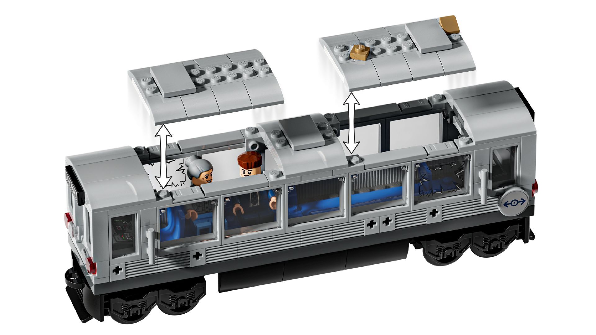 LEGO® Spider-Man vs. Doc Ock Subway Train Scene
