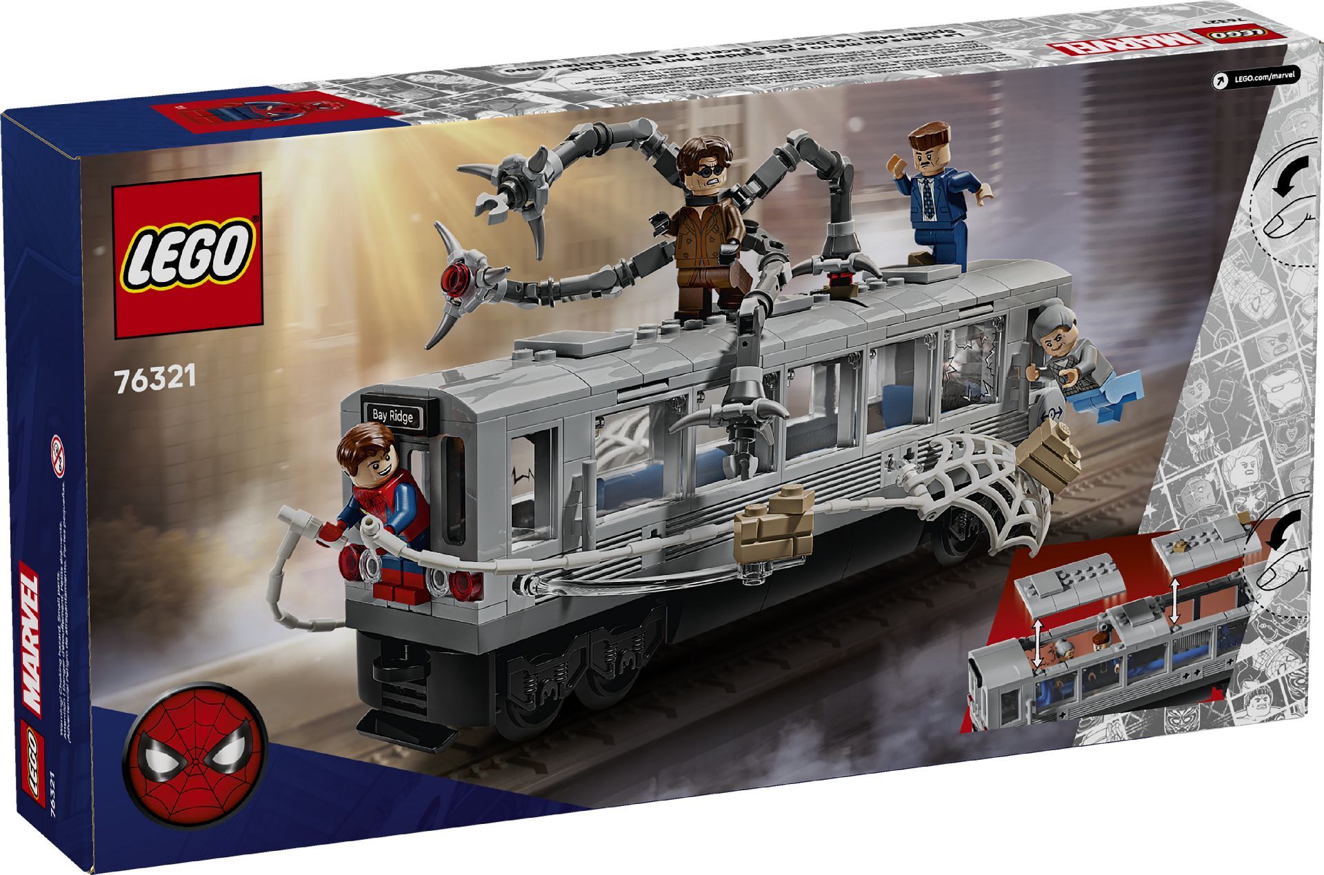 LEGO® Spider-Man vs. Doc Ock Subway Train Scene