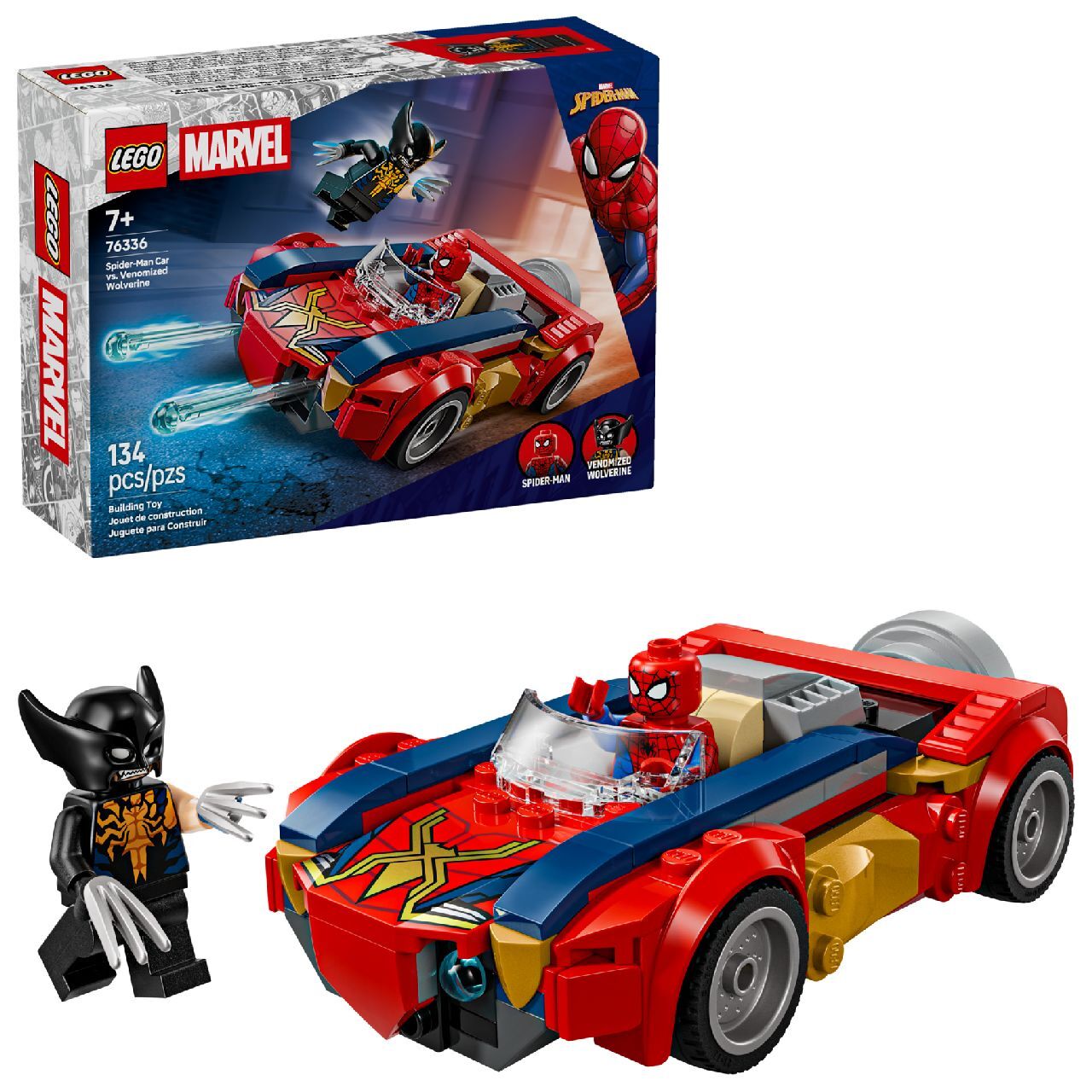LEGO® Spider-Man Car vs. Venomized Wolverine