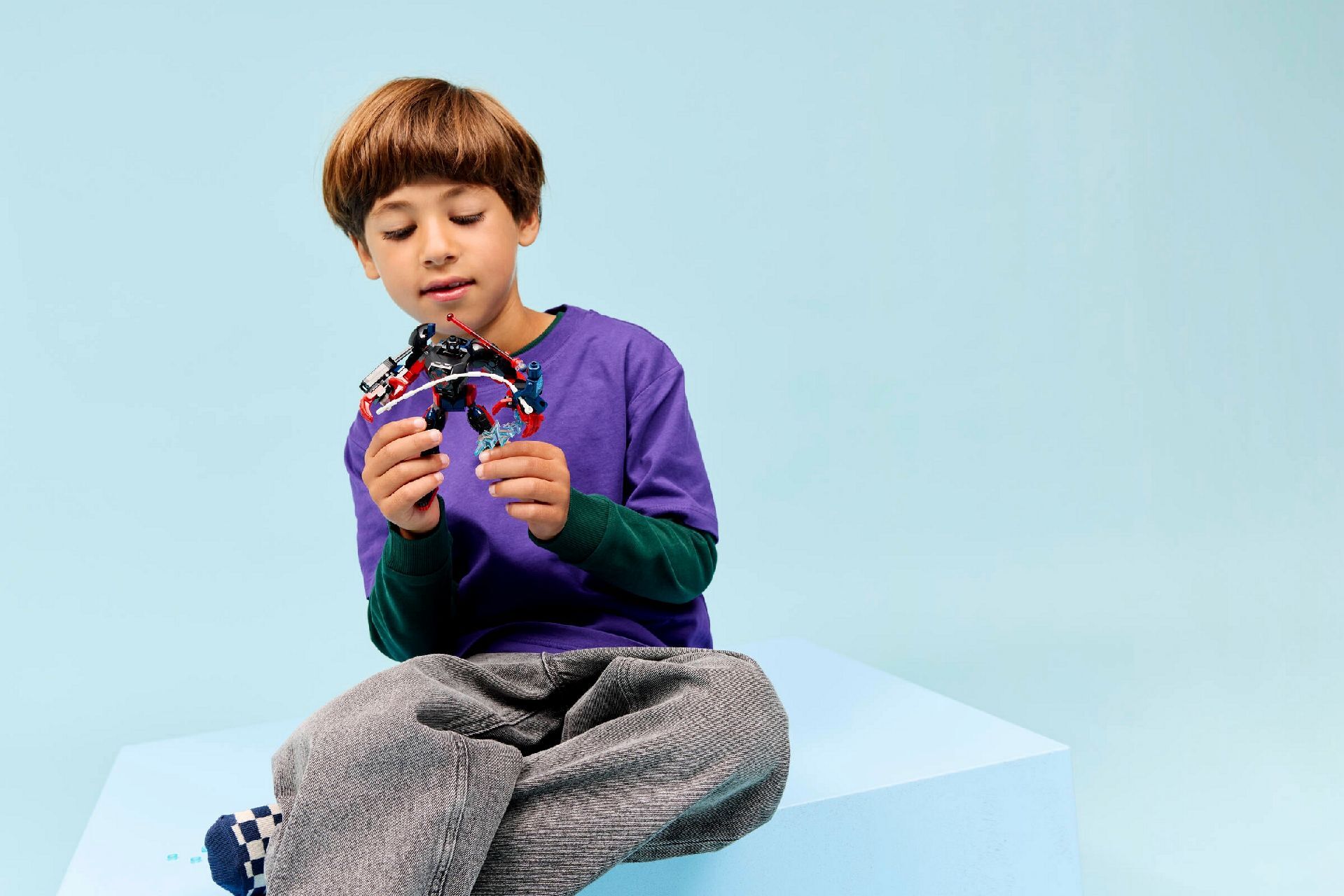 LEGO® Miles Morales Mech vs. Spider-Man 2099