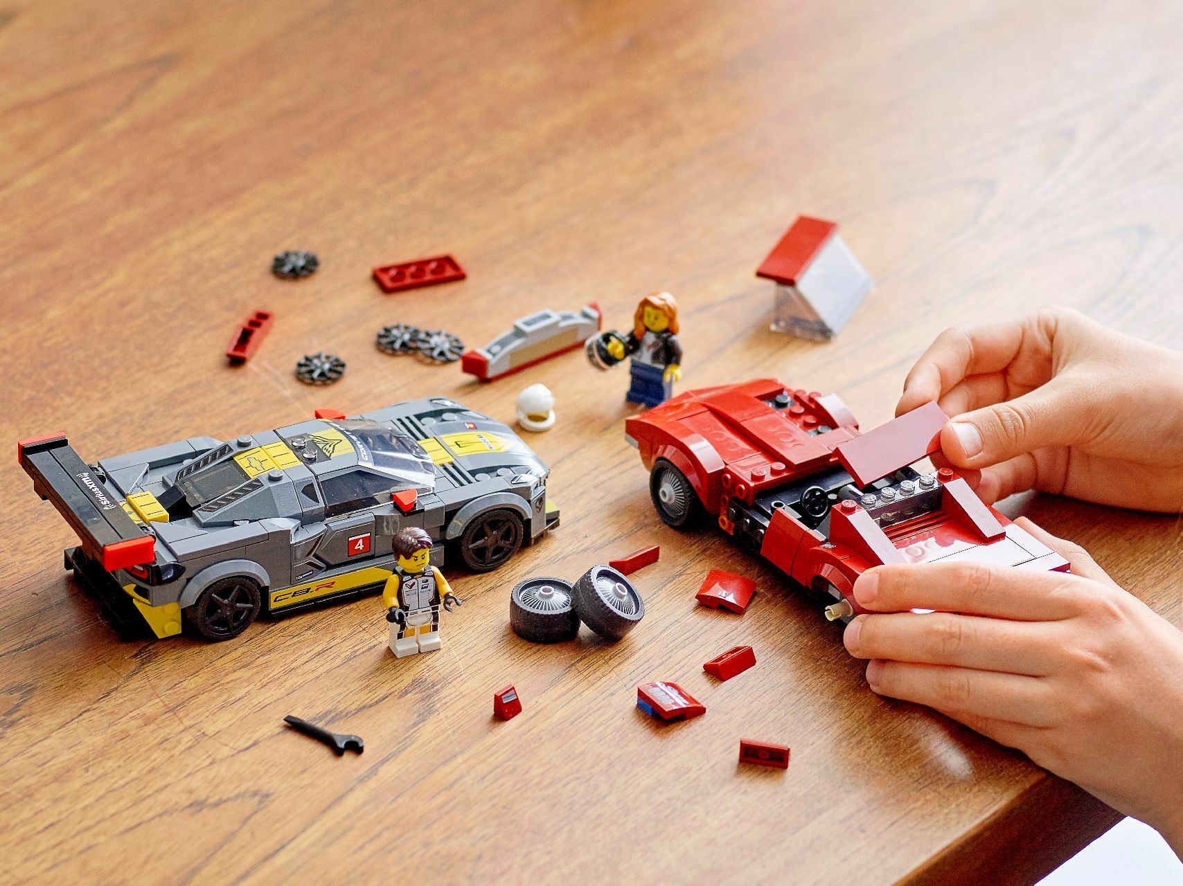 LEGO® Chevrolet Corvette C8.R Race Car and 1968 Chevrolet Corvette