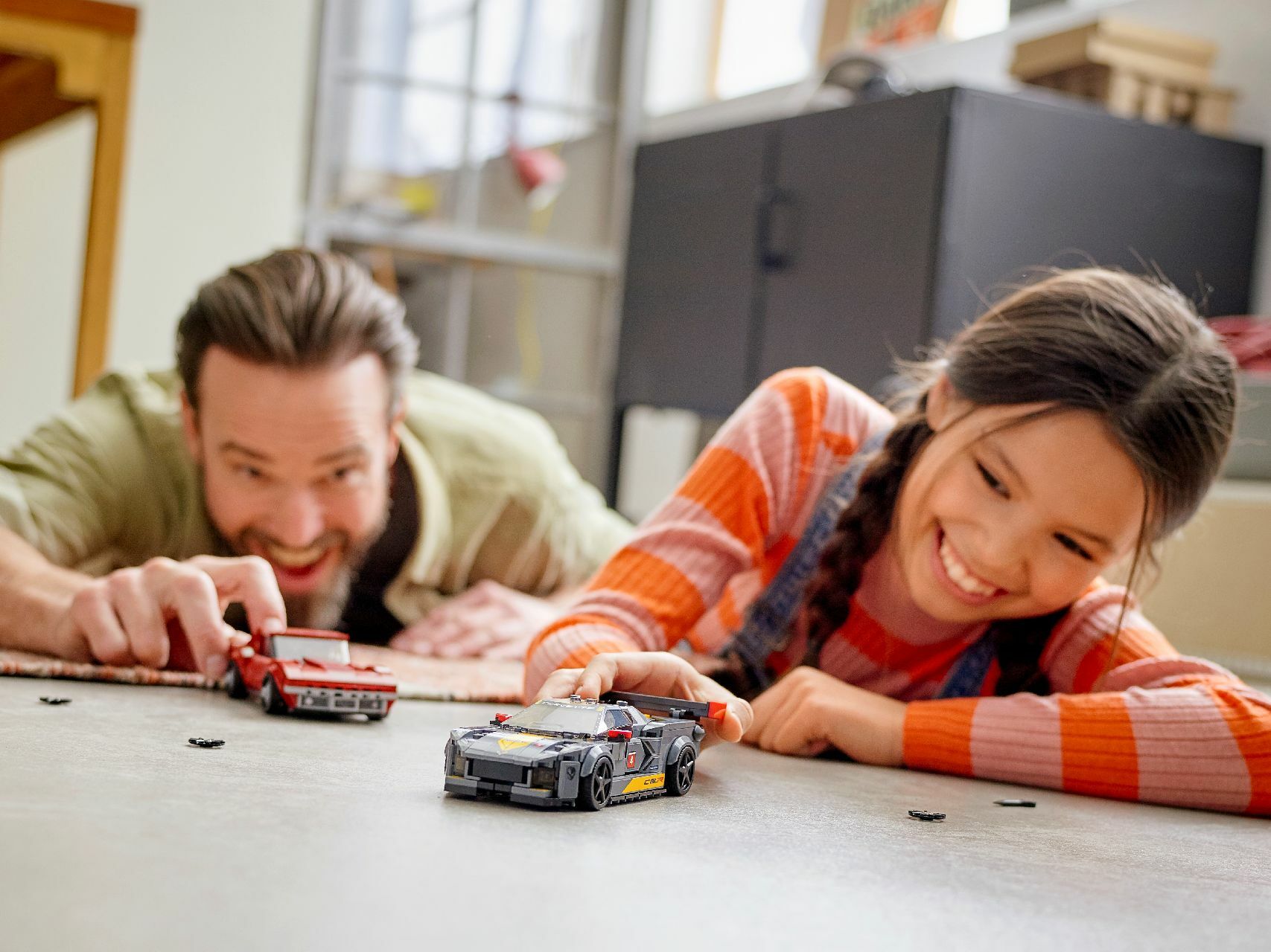 LEGO® Chevrolet Corvette C8.R Race Car and 1968 Chevrolet Corvette