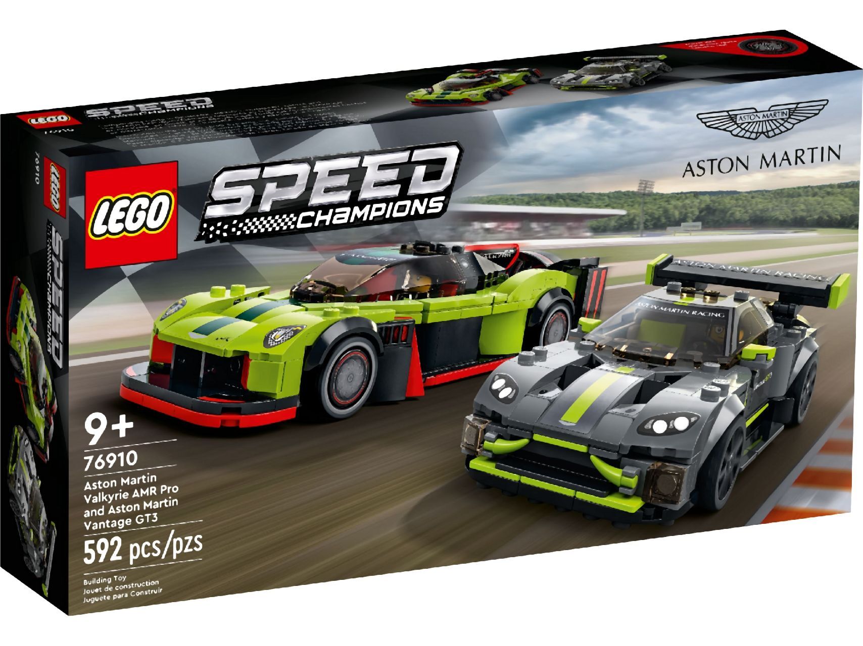 LEGO® Aston Martin Valkyrie AMR Pro and Aston Martin Vantage GT3