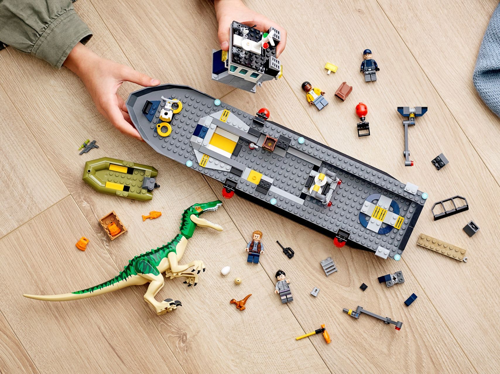 LEGO® Baryonyx Dinosaur Boat Escape