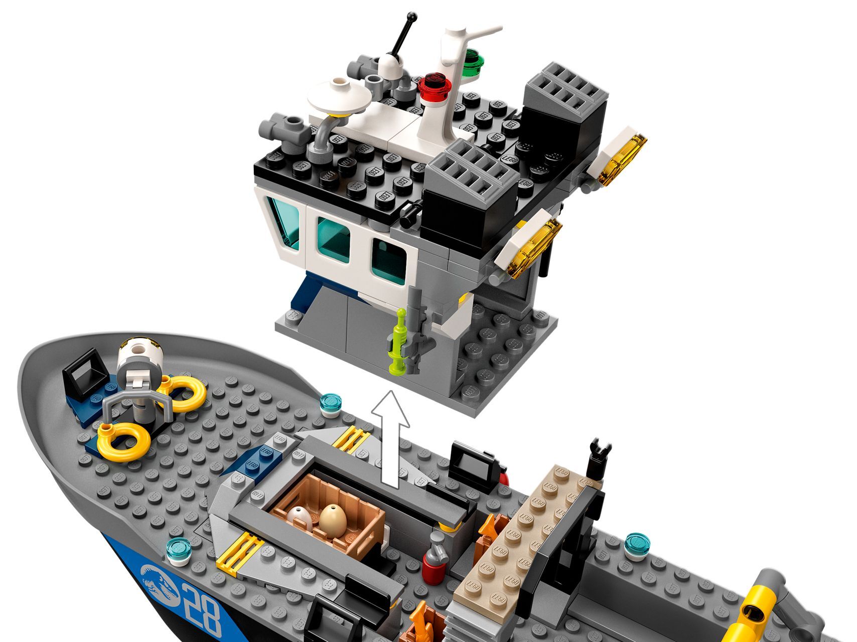 LEGO® Baryonyx Dinosaur Boat Escape