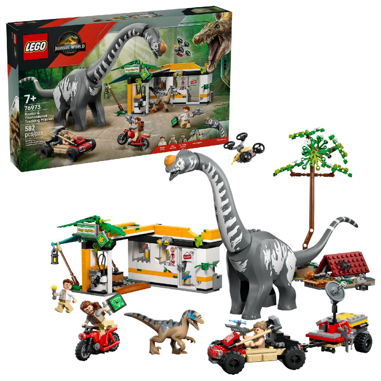 LEGO® Raptor & Titanosaurus Tracking Mission