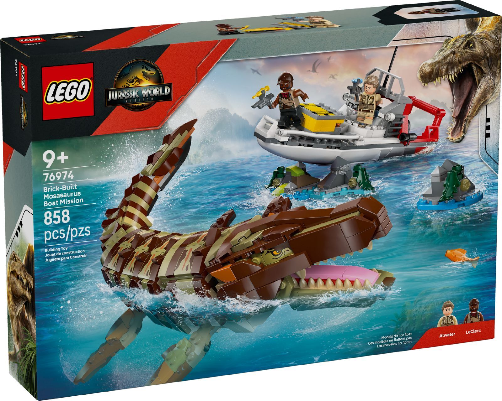 LEGO® Brick-Built Mosasaurus Boat Mission