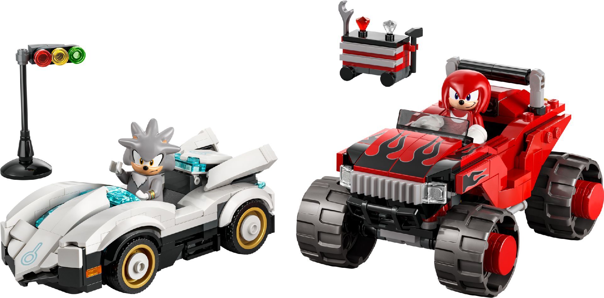 LEGO® Silver's Car vs. Knuckles' Monster Truck