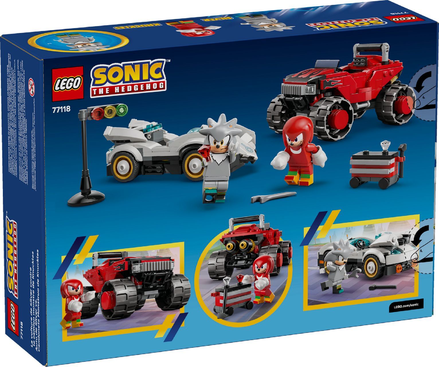 LEGO® Silver's Car vs. Knuckles' Monster Truck
