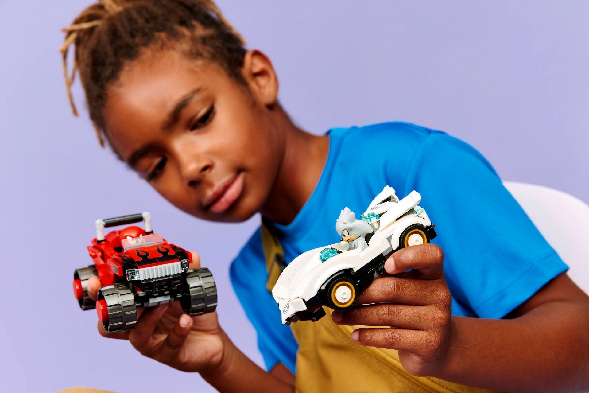 LEGO® Silver's Car vs. Knuckles' Monster Truck