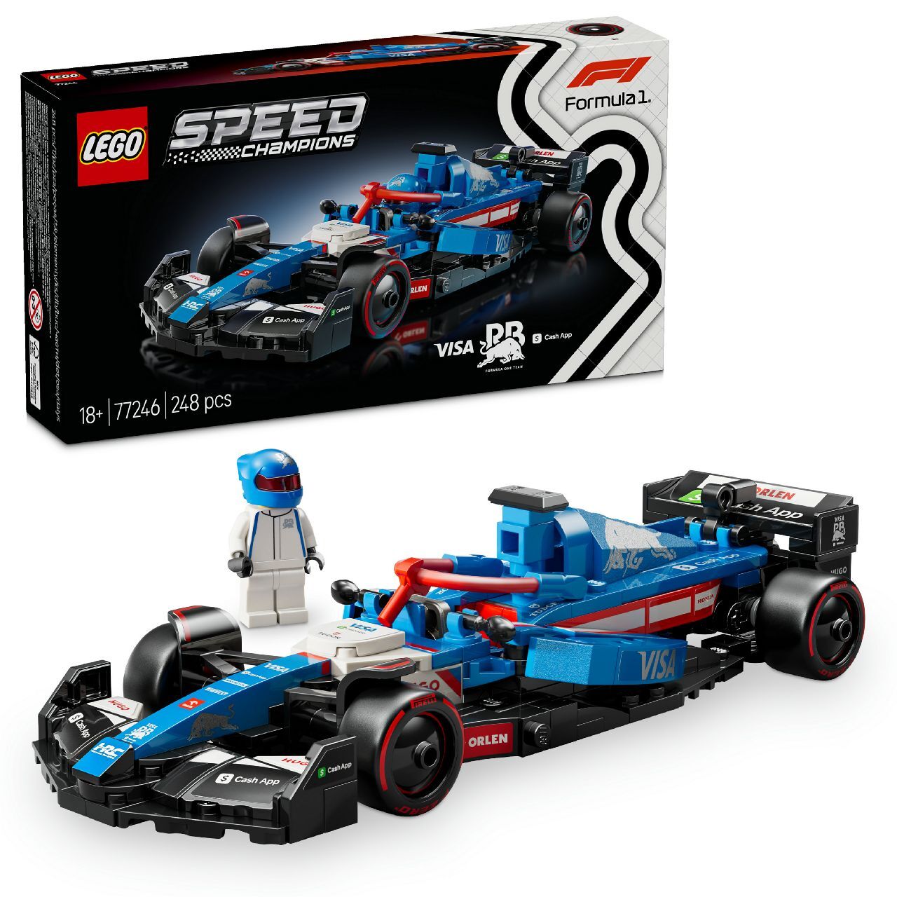 LEGO® Visa Cash App RB VCARB 01 F1® Race Car