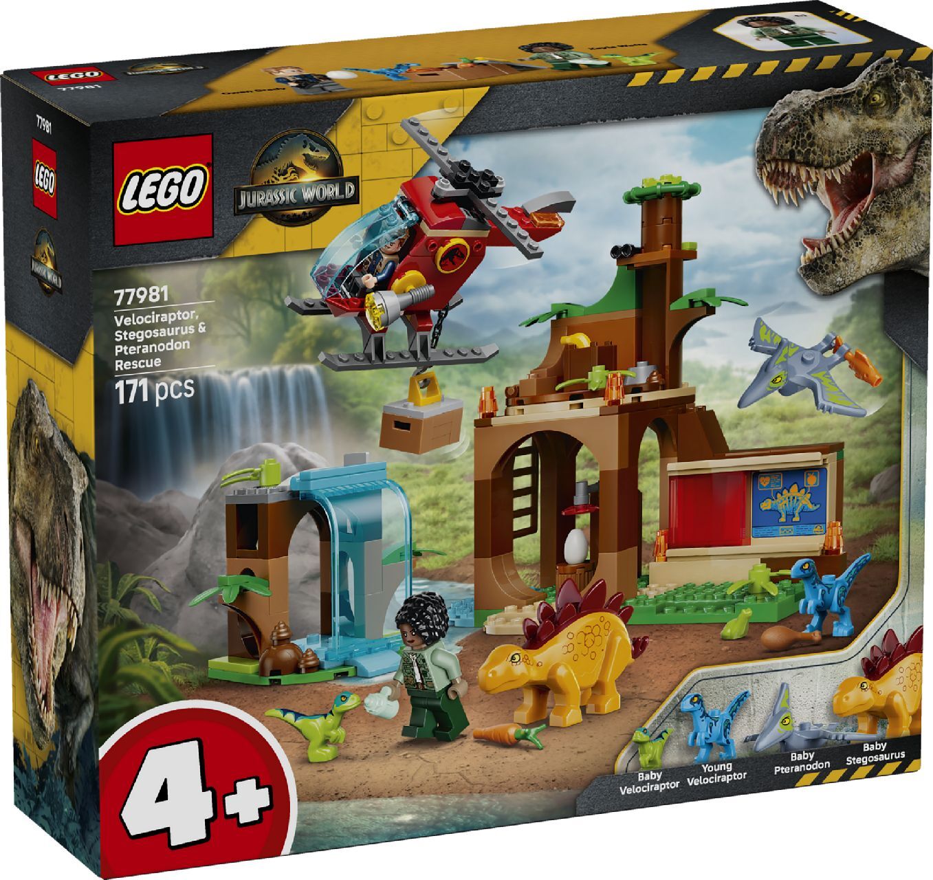 LEGO® Velociraptor, Stegosaurus & Pteranodon Rescue
