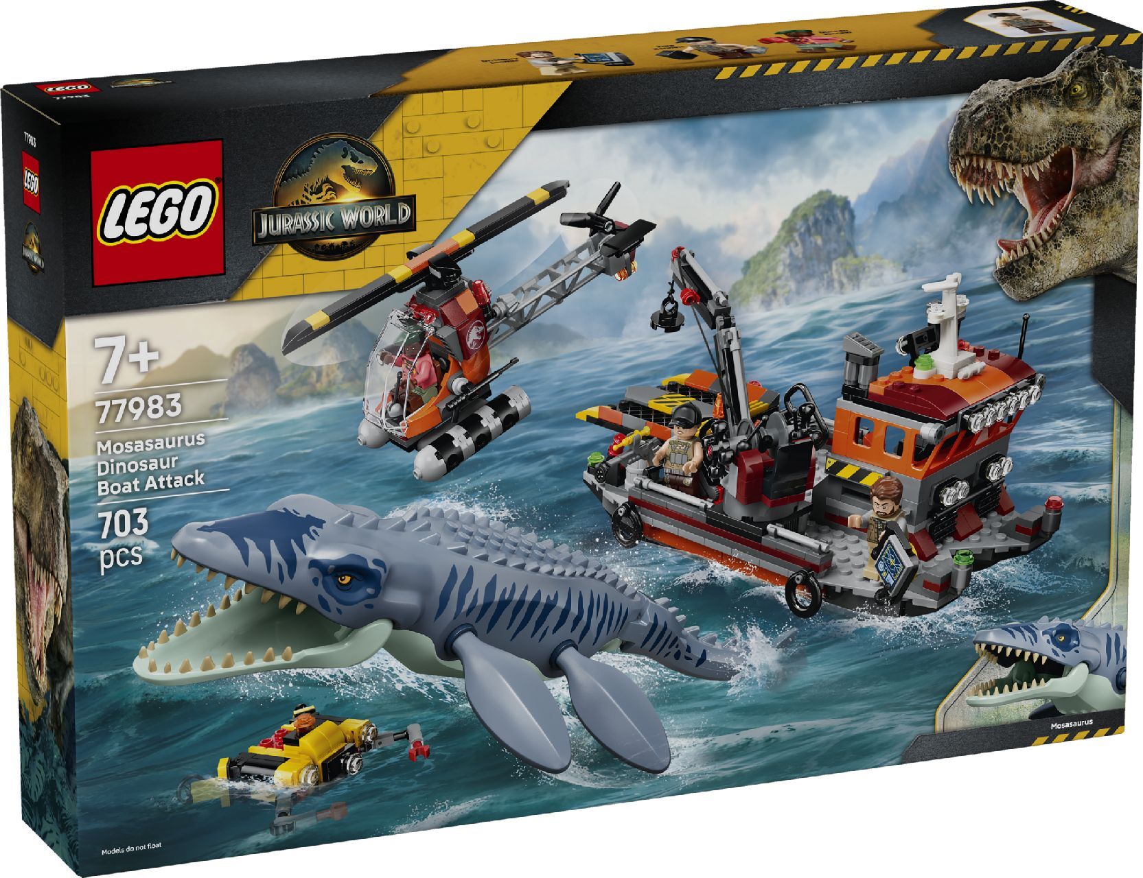 LEGO® Mosasaurus Dinosaur Boat Attack
