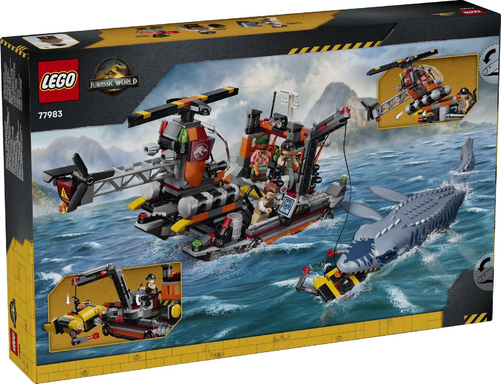 LEGO® Mosasaurus Dinosaur Boat Attack