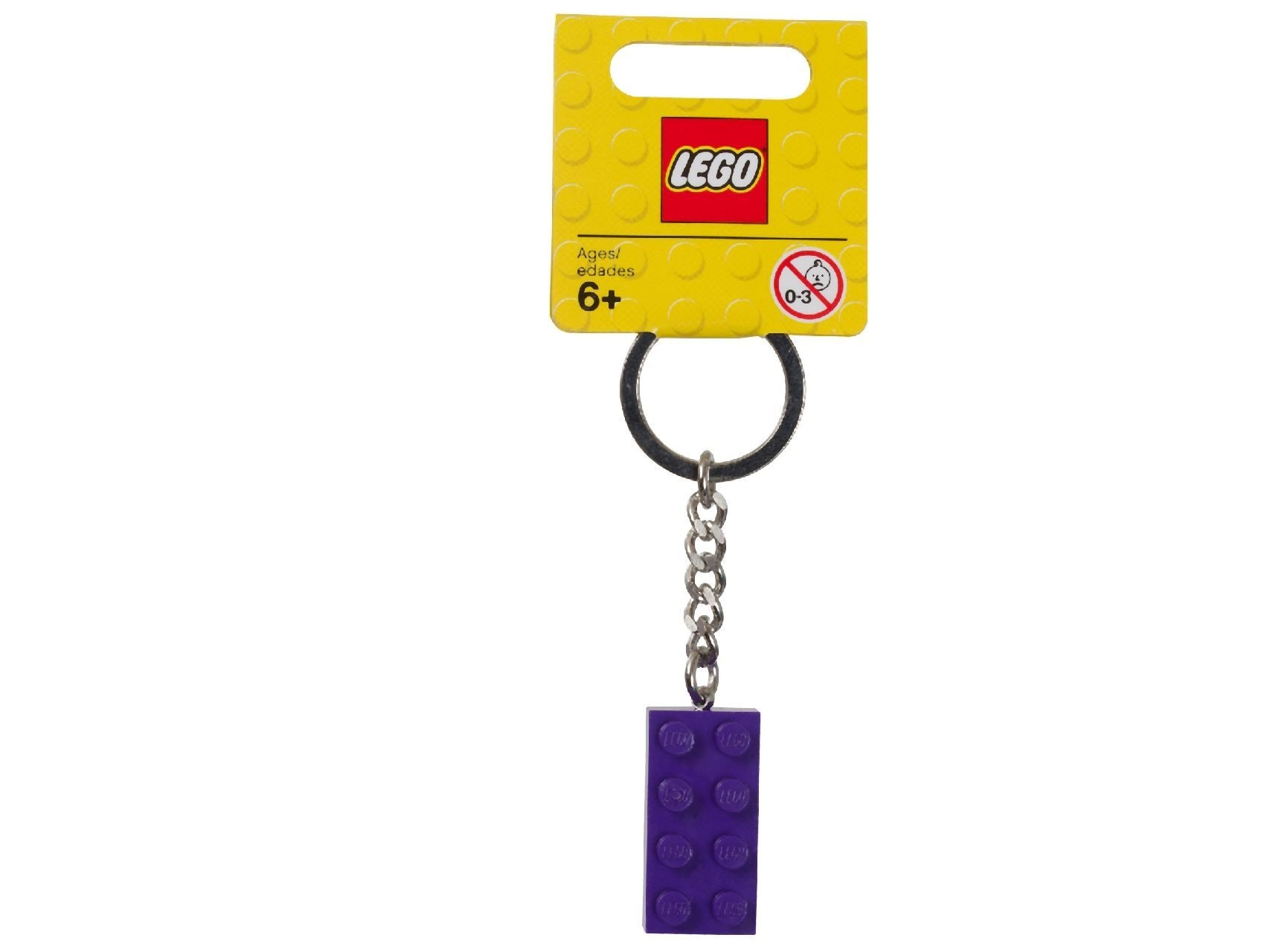LEGO® Keychain 2x4 Stud Purple