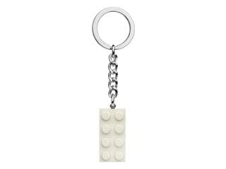 LEGO®2x4 White Metallic Key Chain