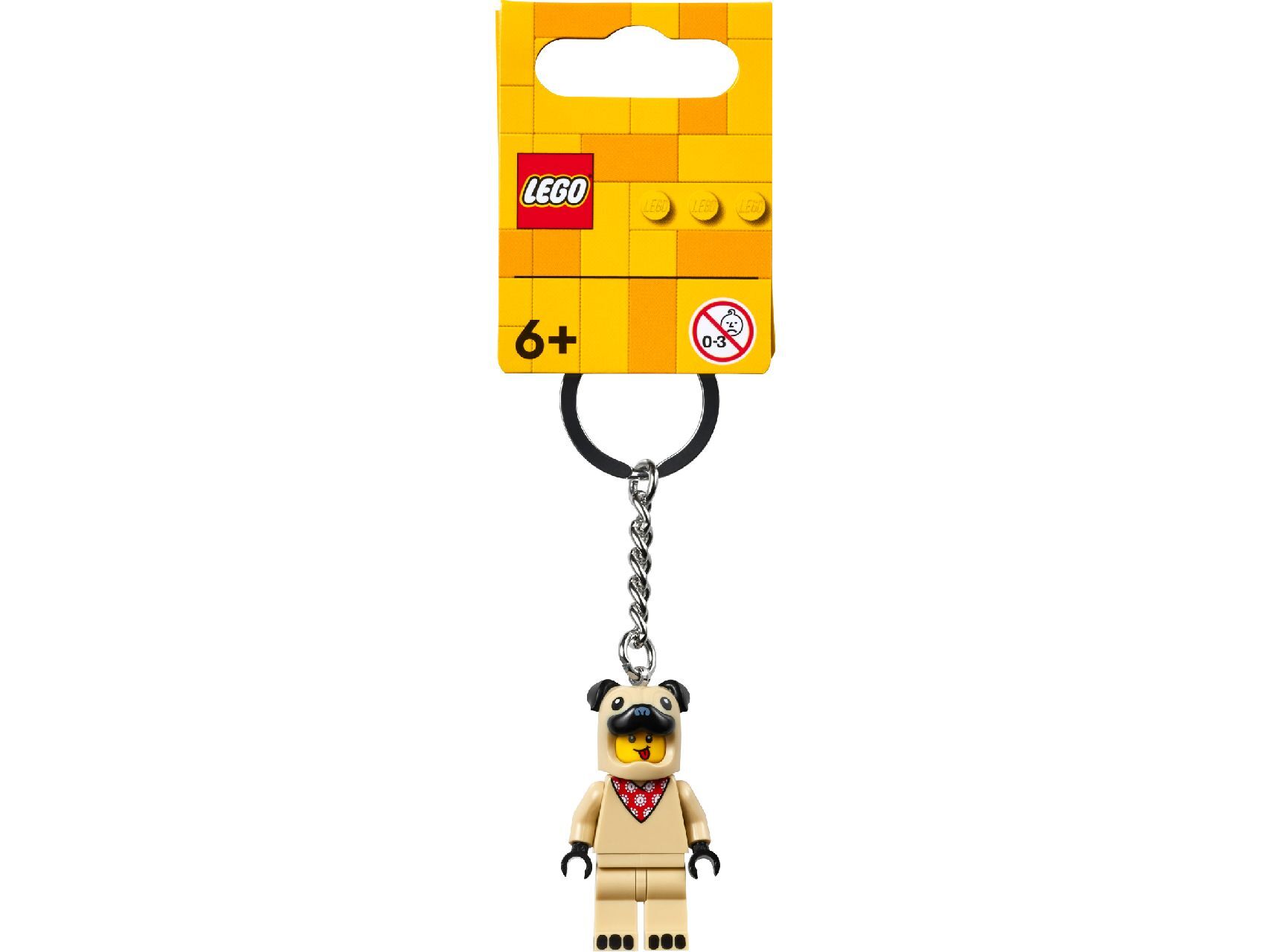 LEGO® French Bull Dog Guy Key Chain