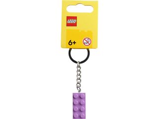LEGO® Medium Lavender 2x4 Stud Key Chain