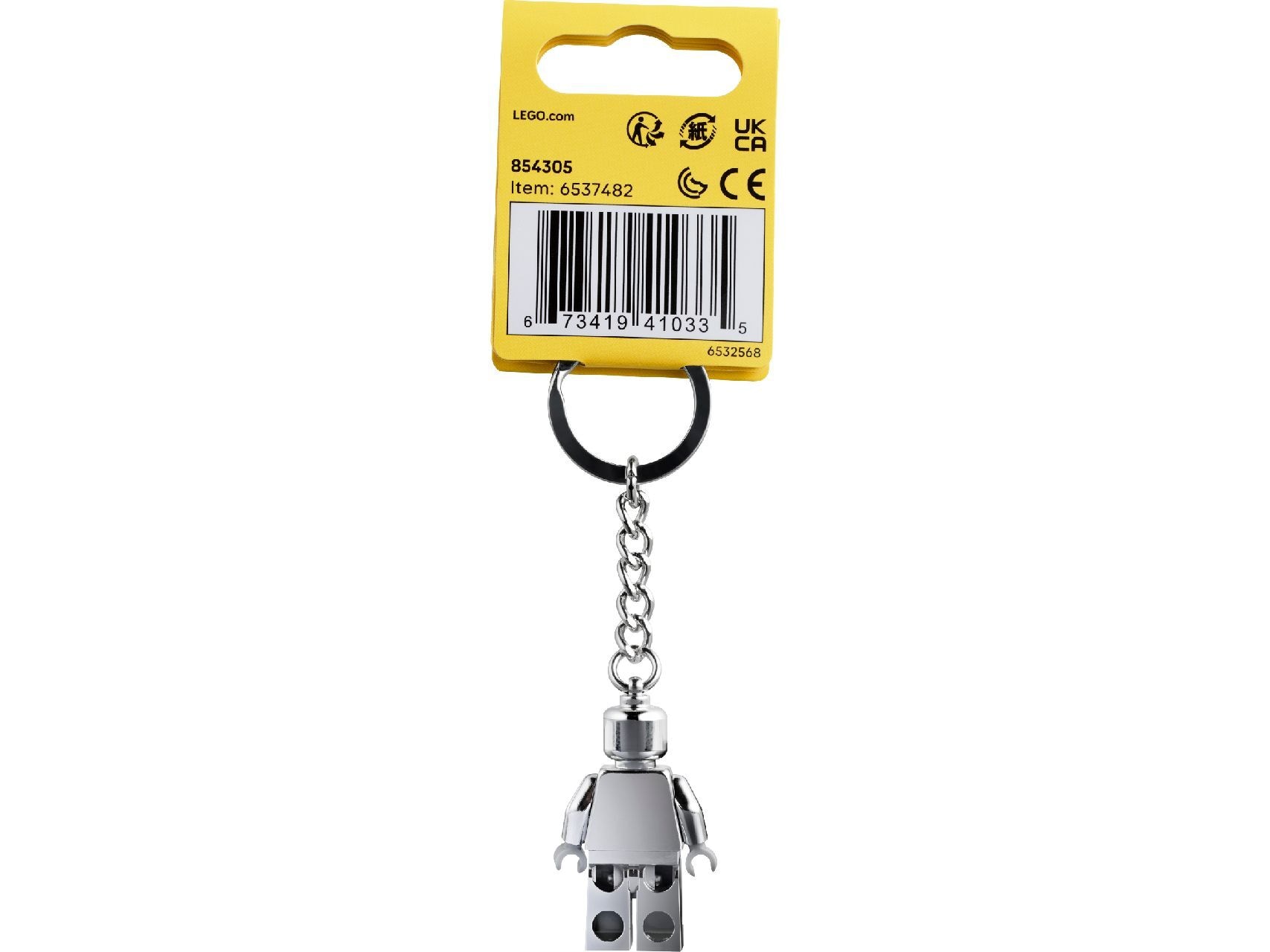 LEGO® Silver Minifigure Key Chain